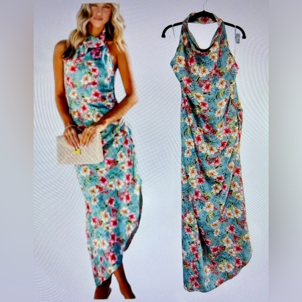 💚HP💚AcoaTropical Floral Dress